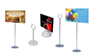 Counter Top Wire Loop Sign Holder