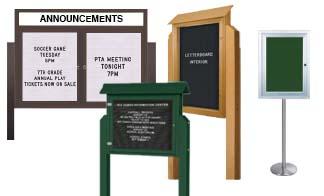 Outdoor Enclosed Letter Boards with Legs