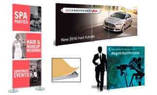 SEG Tension Fabric Frames | Floor Stands Single or Double Sided