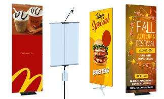 Value Line Adjustable AD Banner Stand