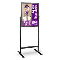 DOUBLE PEDESTAL SIGN STAND WITH 22x28 FRAME (SHOWN in BLACK)