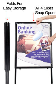 A-Frame Snap Frame Sign Holders (for 22x28 Posters)