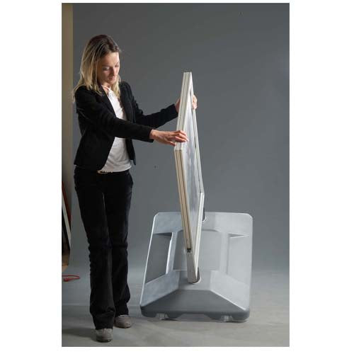 Easily roll on it's side for fast transportation from one spot to the next!