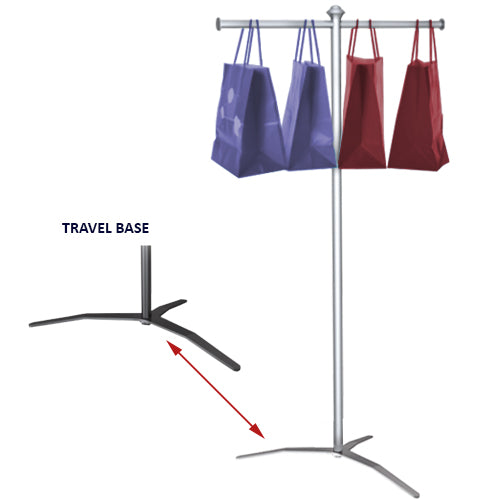 BAG HOLDER FLOOR STANDS WITH TRAVEL BASE