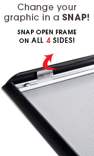 Free Standing 11 x 85 Sign Holder Frame rotates for Portrait or Landscape Orientation