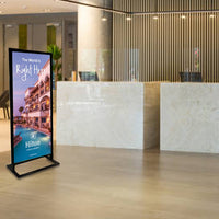 Large, Tall Poster Display Floor Stand 30x70 | Two-Sided, Super Heavy-Duty Steel Sign Stand, Top Loading