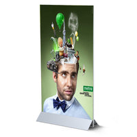 12" WIDE MODERN MOUNT POSTER DISPLAY (SHOWN in SILVER)