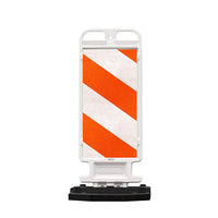 12" x 24" Prismatic White-Orange Vertical Panel with 28 LB Base