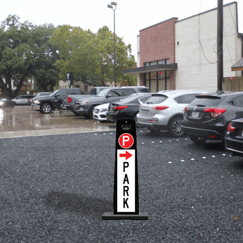 14.75"W x 44.5"H Vertical Panel with 20 LB Base Perfect for Narrow Spaces