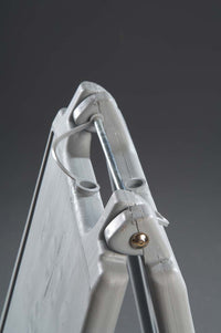 METAL HANDLE EASES TRANSPORT of THE PLASTIC SIGN BOARD