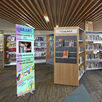 EVEREST Lightweight Retractable Banner Stand | 31.5" Wide Banner | Single-Sided Bannerstand