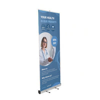EVEREST Lightweight Retractable Banner Stand | 31.5" Wide Banner | Single-Sided Bannerstand