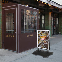 STREET-MASTER™ Sidewalk Sign with Fillable Water Base for 30”x 40” Banners | Heavy-Duty, Flex Springs