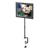 Countertop Clamp Frame- 7 x 11 Poster Display, Metal  Sign Holder with Adjustable Height
