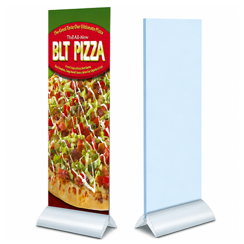 Curved Mount Floorstand Base for 36" Wide Rigid Poster Boards - Secure and Display One or Two-Sided Advertising, Promotions, and Events
