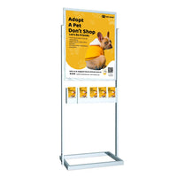 Heavy Duty Information Center 22x28 Bulletin Sign Holders (10 Brochure Holders)