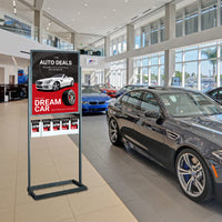 Heavy Duty Information Center 22x28 Bulletin Sign Holders (10 Brochure Holders)