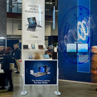 Large Format Portable Poster Stand Display - 48x48 Poster Sign Holder