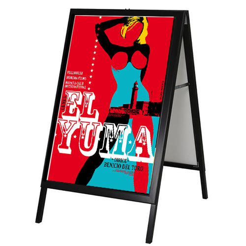 Black Value Plus A-Board Slide-In Sign Holder Holds Posters 30" x 40"