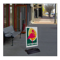 Wind Stand Outdoor Changeable White Sidewalk Sign Board