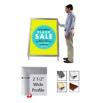 A-Frame 30x36 Sign Holder | Snap Frame 2 1/2" Wide
