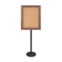 Designer Wood Bulletin Board SwingStands | Single Sided Display Case